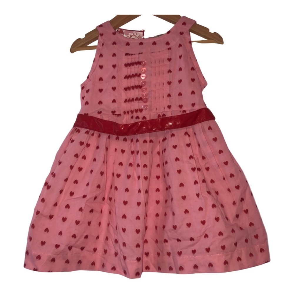 Baby Guess NWT Beautiful heart dress size 24M SET